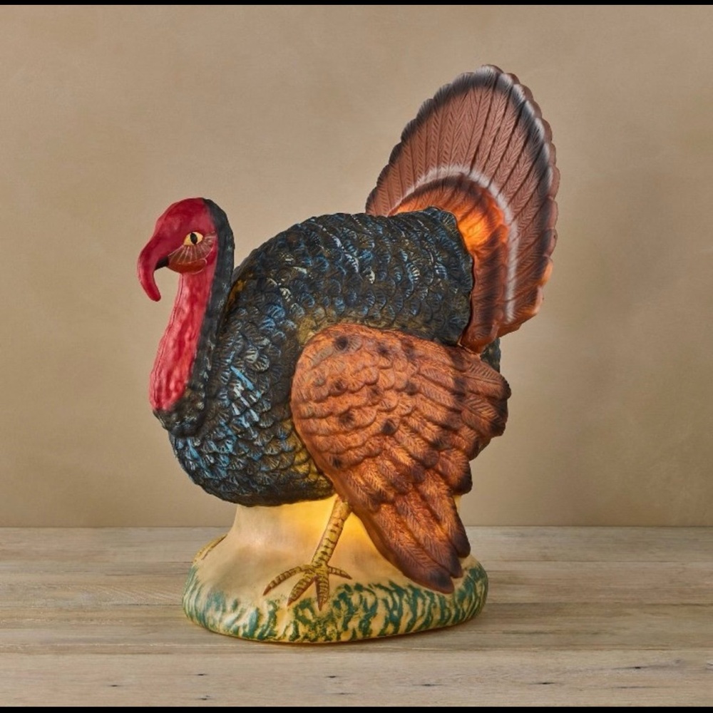 NWT John Derian for Target 17" Décor Turkey Lit Blow Mold